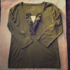 3/4 Sleeve top green